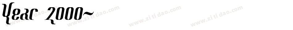 Year 2000字体转换